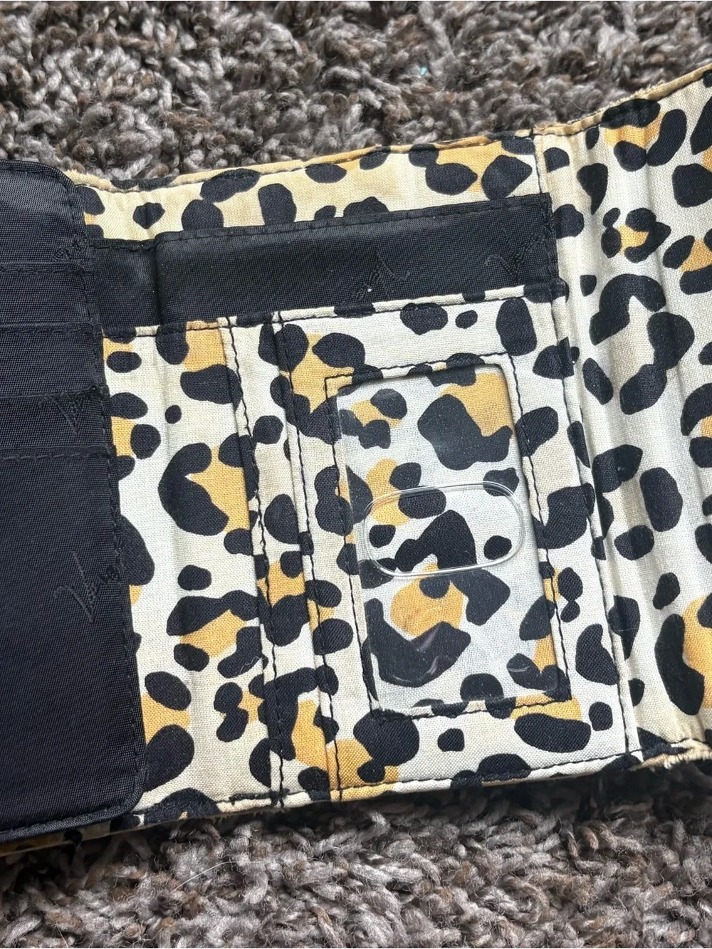 Vera Bradley Quilted Floral Crossbody Bag and wallet in Yellow and Black - Picture 4 of 6